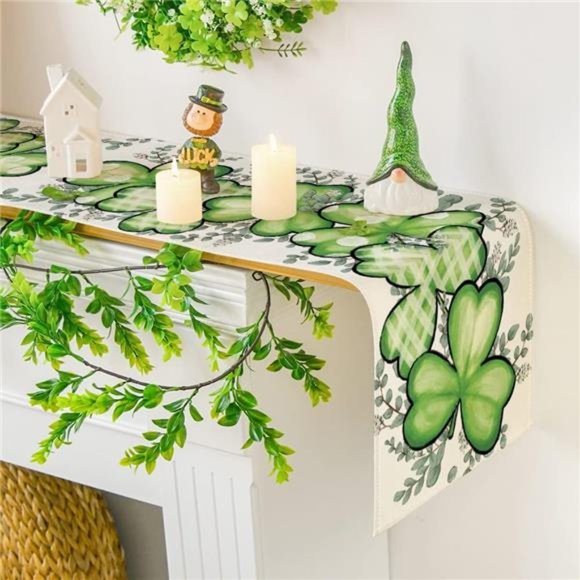 St.Patrick's Day Table Runner | Dining Table Runner for Home Decor 13x72 Inch - Picture 2 of 6